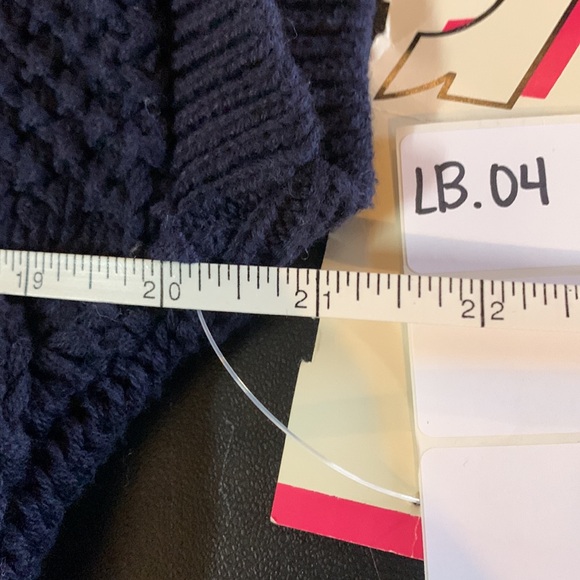 Vintage RARE rrrrruss sweater vest New With TAGS!!!! Small Navy 100%cotton - Picture 8 of 9